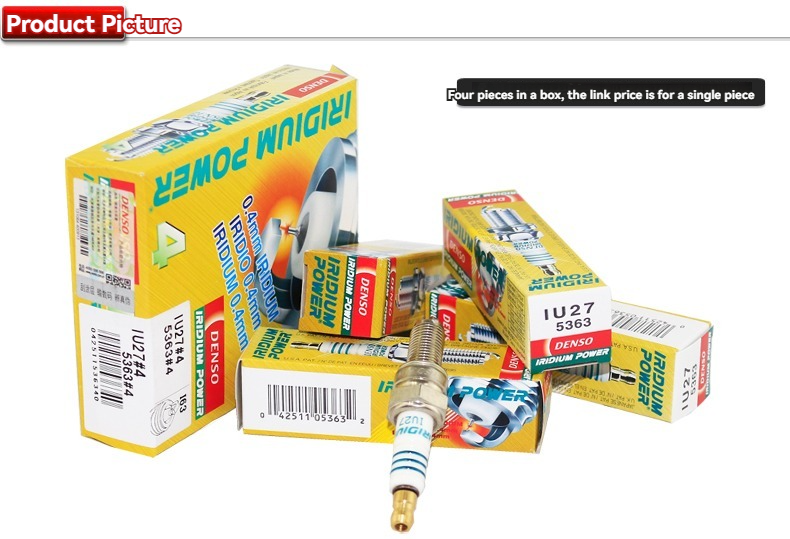Spark Plug Iu27 Suitable For Kawasaki|Suzuki|Yamaha|Ducati|Bimota Denso Iridium Motorcycle