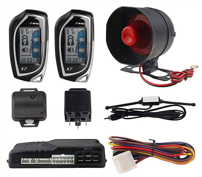 Remote Controllers 1500m Remote Control Start Car Anti Theft Alarm with 2 Two Way