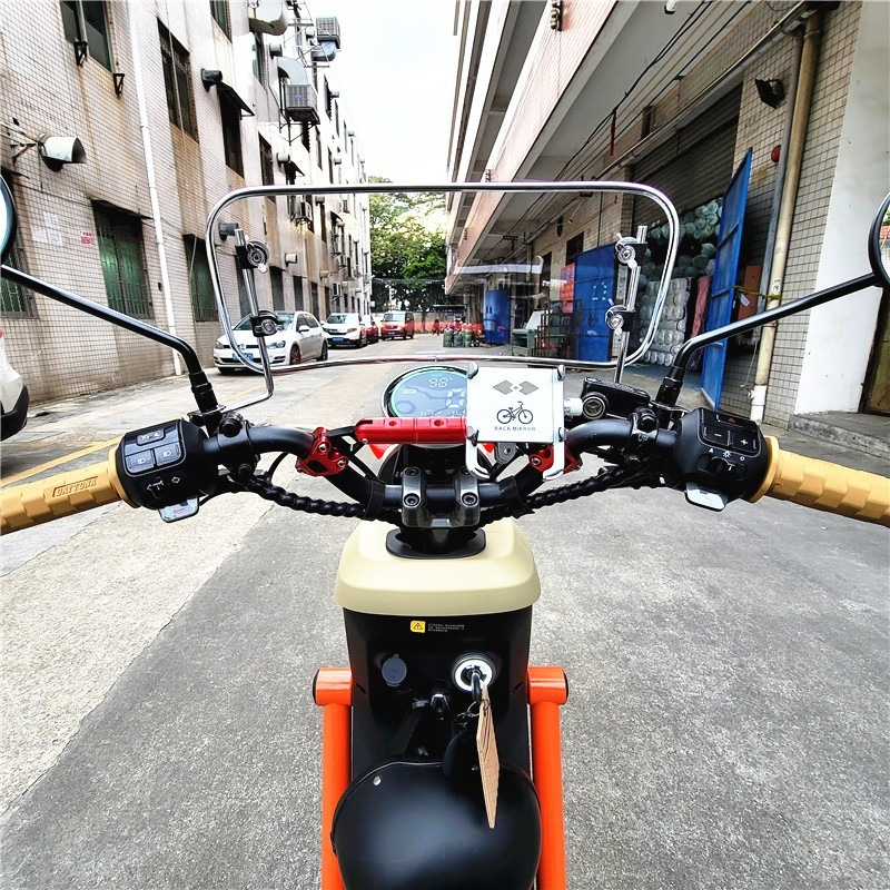 Windshield Retro Motorcycle Front Windshield Electric Car Power-Assisted Vehicle Front Windshield Motorcycle Scooter Modified Front