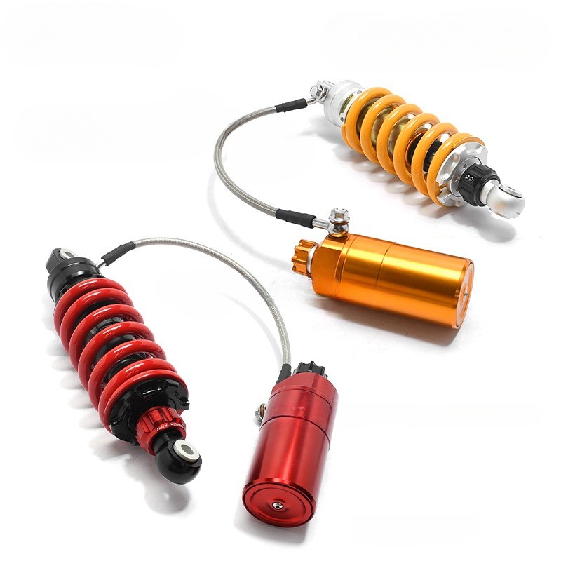 Dual Adjustable Damping Shock Absorber Center with Line Bottle 260mm Round Head Shock Absorber Motorcycle Modified
