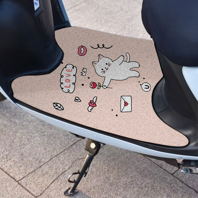 Universal Foot Pad Motorcycle Foot Pad Foot Pad Pedal Universal Can Be Cut (Need To Cut By Yourself) Cartoon Electric Car