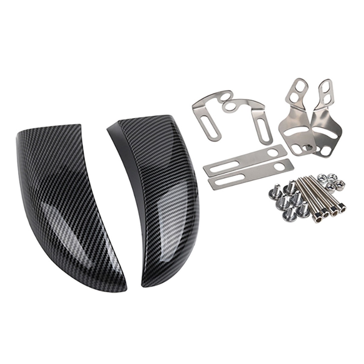 Disc Brake Cooling Air Duct Deflector Suitable for Honda Kawasaki Yamaha  Motorcycle Fiber Pattern Disc Brake